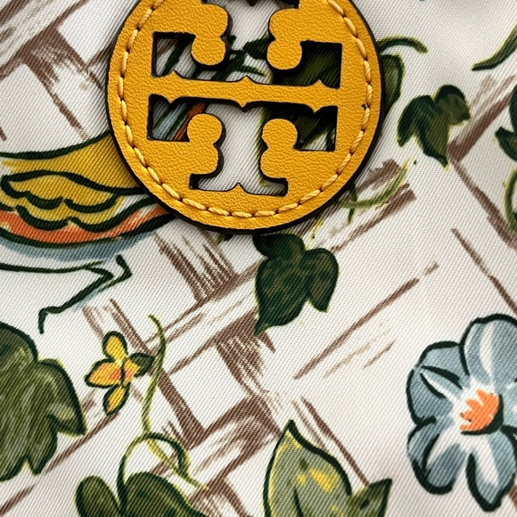 Tory Burch Ella Nylon Printed Backpack (Painted Caning
Wirth Birds/ New Ivory - Picture 4 of 7